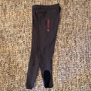 Pikeur Prisca Grip Breeches in Gray/Pink logo - 26